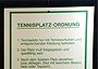 Tennisplatzordnung